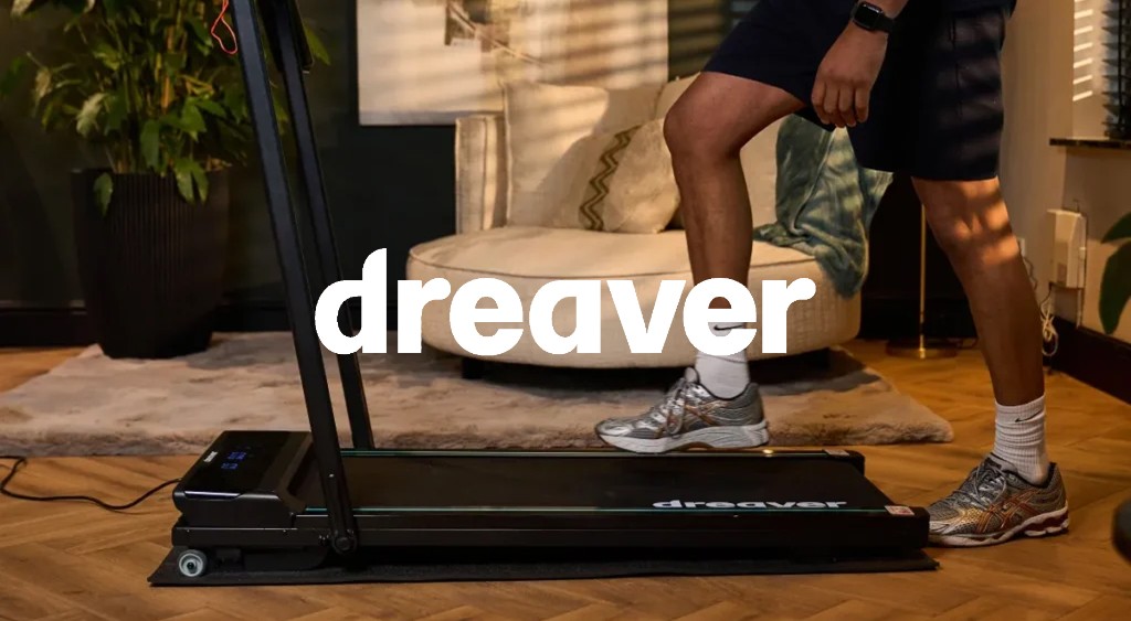 Dreaver walking pad in use at home